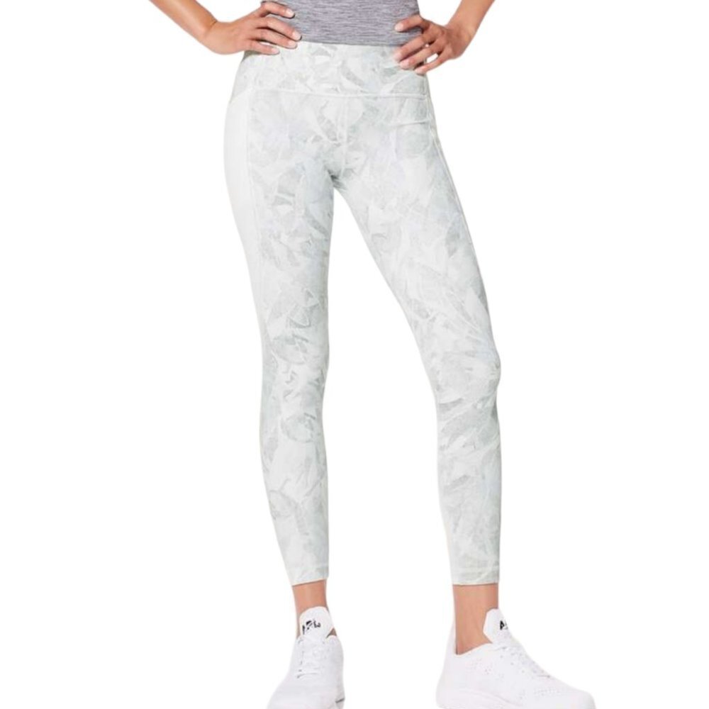 Lululemon Breezy Dot Tight 25" Training Leggings ActivewearJasmine White Multi 4